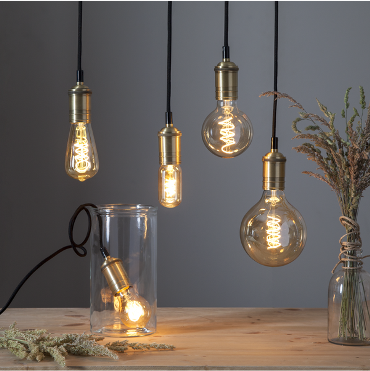 Star - LED Lamp E27 ST64 Deco led Spiral Amber