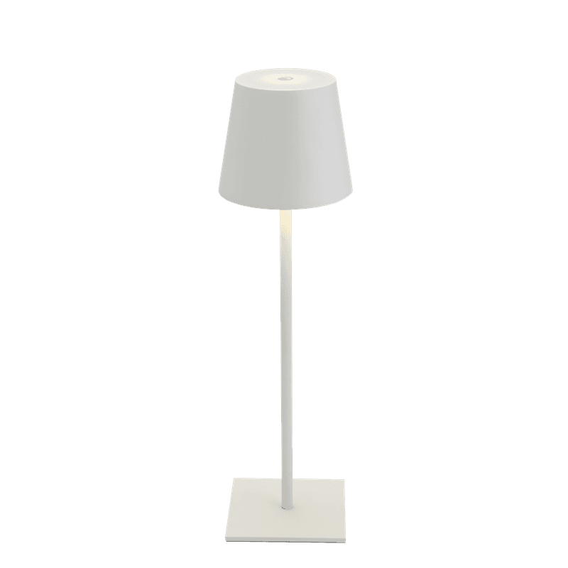 MS Grimstad Oppladbar Bordlampe, Hvit - Utstilling