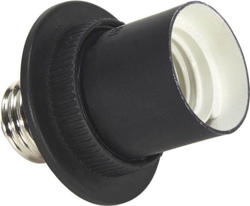 Adapter med skjermring E27/E27