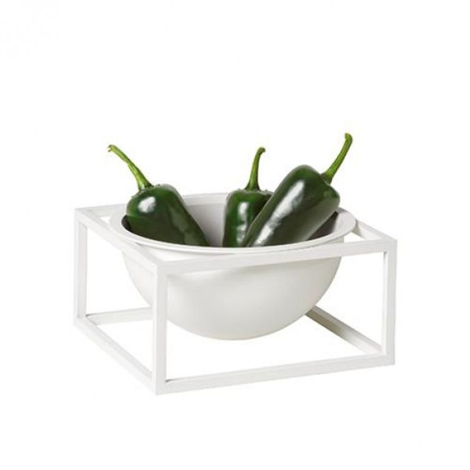 Hovedbilde By Lassen Kubus Bowl Centerpiece Liten, Hvit