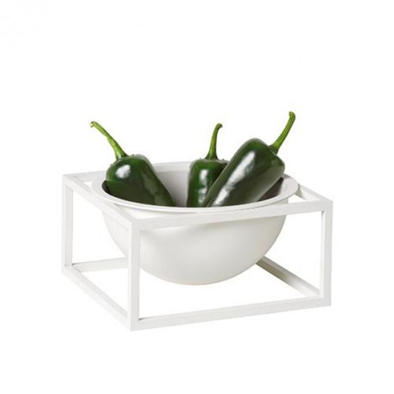 By Lassen Kubus Bowl Centerpiece Liten, Hvit
