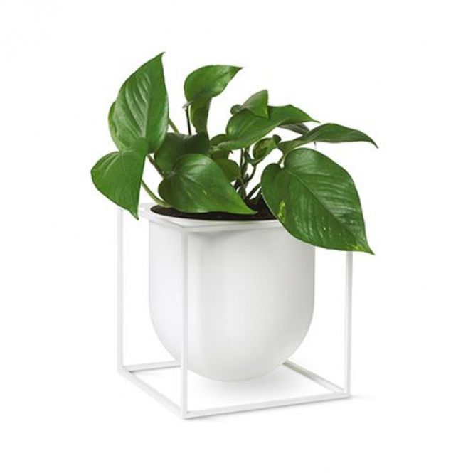 Hovedbilde By Lassen Kubus Flowerpot Blomsterpotte 23, Hvit