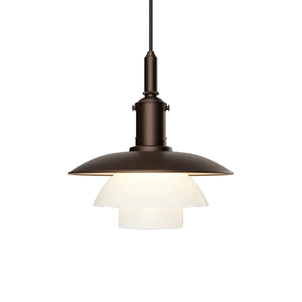 Hovedbilde Louis Poulsen PH 3/3 Pendel Aged Brass, Opal/Brass