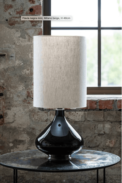 Hovedbilde Flavia negra mini, Milano beige, H 48cm