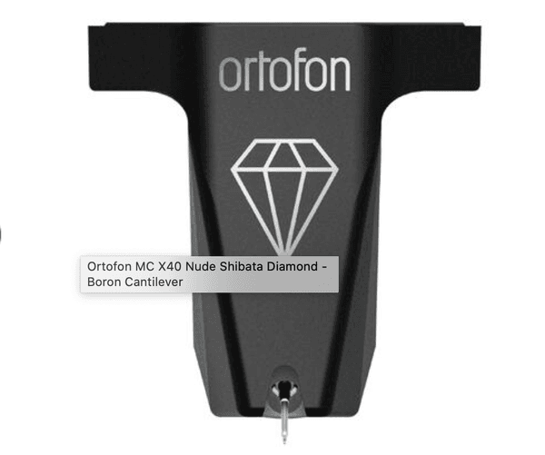Hovedbilde Ortofon MC MC X40 Nude Shibata Diamond - Boron Cantilever
