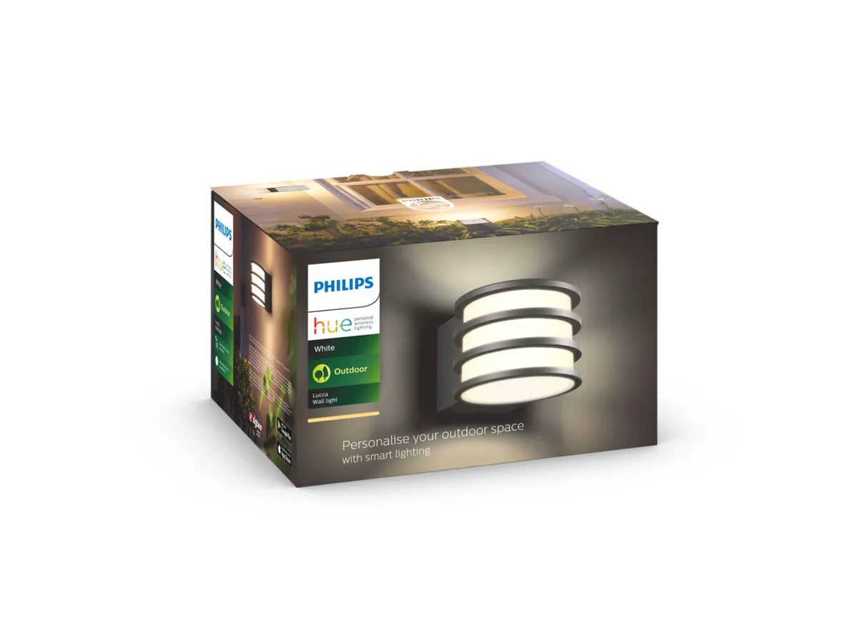 Philips Hue Lucca vegglampe ute