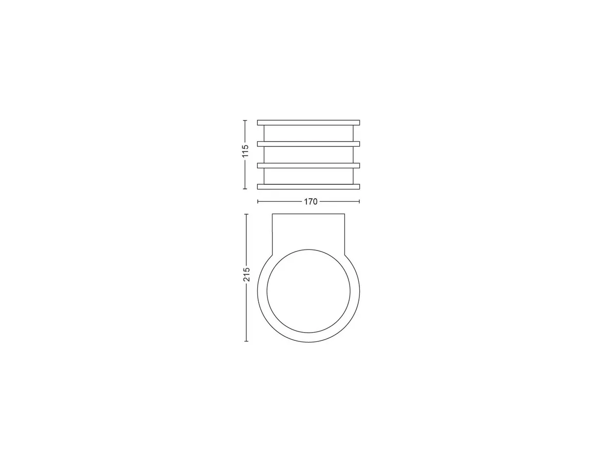 Philips Hue Lucca vegglampe ute