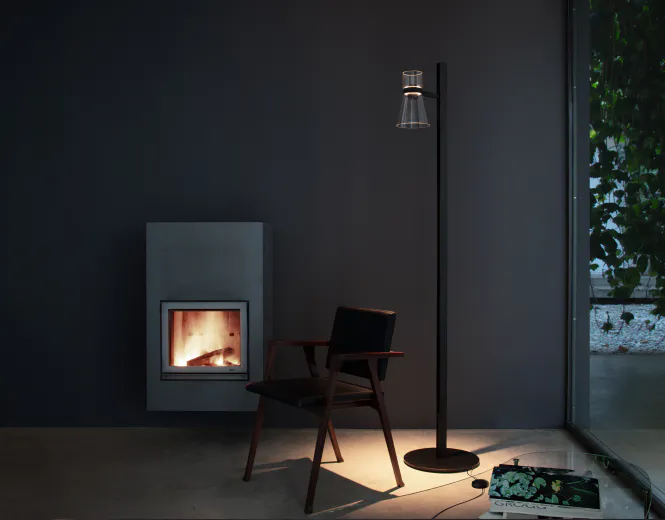 Hovedbilde Flos Nocturne F1 Cone Gulvlampe, Sort