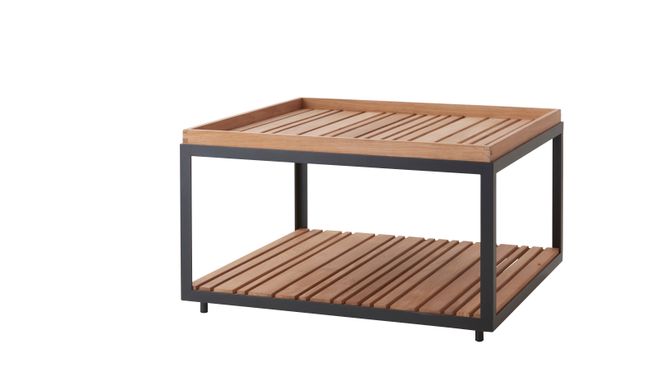 Hovedbilde Cane-Line Level Utendørs Sofabord Stor, Teak/Lava Grey