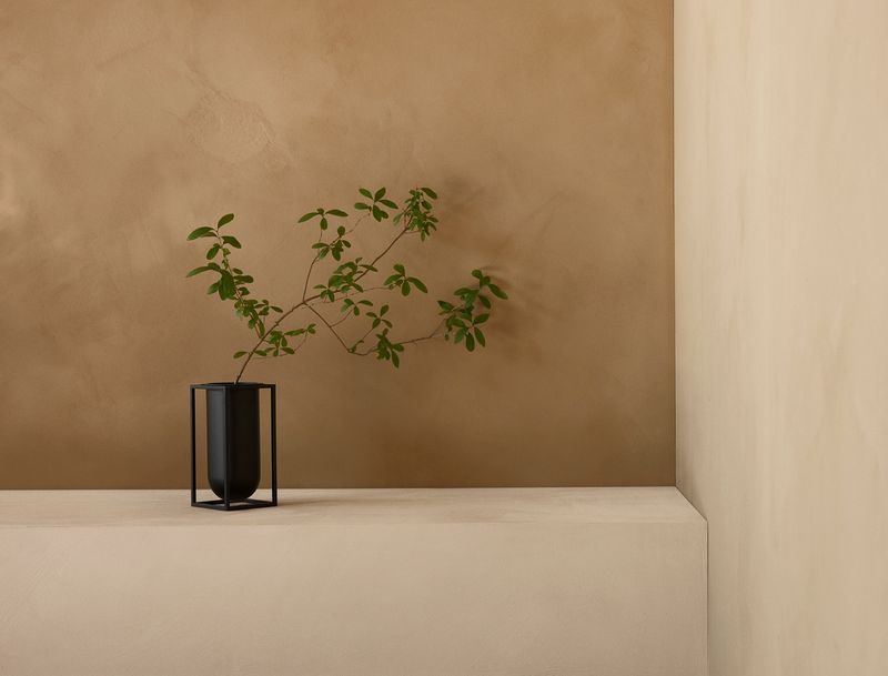 By Lassen Kubus Lolo Vase, Sort