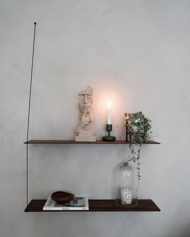 Woud Stedge shelf 80cm, smoked oak 