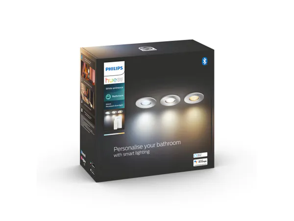 Hovedbilde Philips Hue Adore Downlights Bad 3pk.