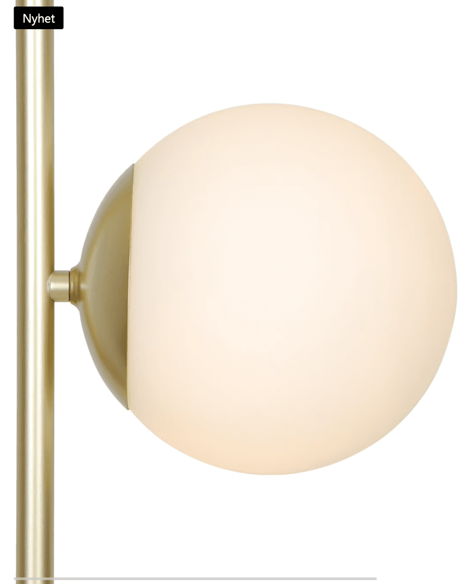 Nordlux Lilly gulvlampe, messing