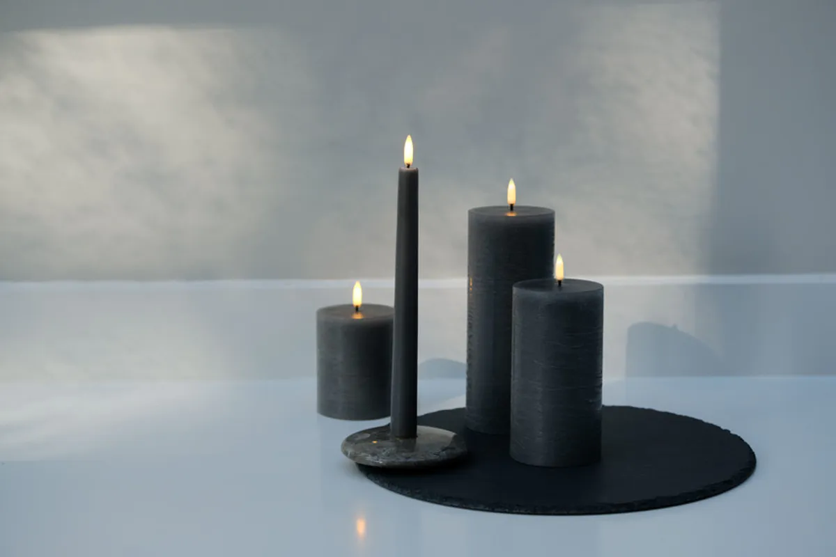 Uyuni LED Kubbelys Rustikk 7,8x15cm, Forest Black